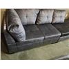 Image 3 : BRAND NEW 2 PIECE GREY FABRIC CHAISE LOUNGE