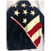Image 3 : Sheared Mink Dyed Red, White & Blue with the American Flag. Made in Italy. Size 8