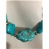 Image 2 : Navajo Hand Made Block Turquoise Nugget Necklace