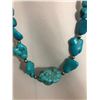 Image 6 : Navajo Hand Made Block Turquoise Nugget Necklace