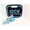 Image 3 : Glock 43X Semi-Auto 9mm Pistol. Duracoted Tiffany Blue