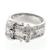 Image 1 : Natural 0.67 CTW Diamond Ring 18K White Gold - REF-153M2F