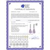 Image 2 : Genuine 4.65 ctw Amethyst & Diamond Earrings 14KT White Gold - REF-36X2M