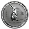 Image 1 : 1999 Australia 1/2 oz Silver Year of the Rabbit BU (Series I)