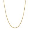 Image 1 : 14k Yellow Gold 3.0 mm Diamond Cut Quadruple Rope Chain - 26 in.