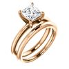 Image 1 : Natural 2.02 CTW Princess Cut Diamond Solitaire Ring 18KT Rose Gold