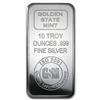 Image 1 : 10 oz Silver Bar - Golden State Mint (ISO)
