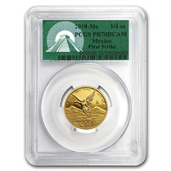 2019 Mexico 1/4 oz Gold Libertad PR-70 PCGS (FirstStrike®)