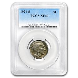 1921-S Buffalo Nickel XF-40 PCGS