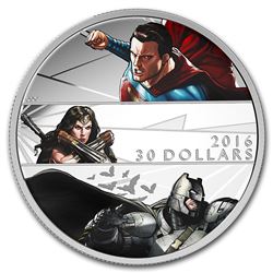 2016 Canada 2 oz Silver $30 Batman v Superman: Dawn of Justice