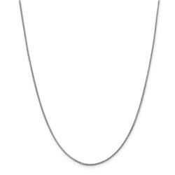 14k White Gold .90 mm Franco Chain Necklace - 18 in.