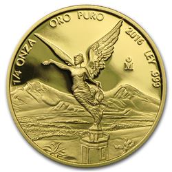 2016 Mexico 1/4 oz Proof Gold Libertad
