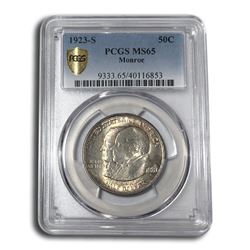 1923-S Monroe Doctrine Commem Half Dollar MS-65 PCGS