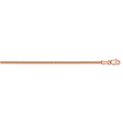 14k Rose Gold 1.65 mm Solid Polished Spiga Chain - 20 in.