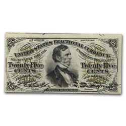 3rd Issue Fractional Currency 25 Cents CU (FR#1295)