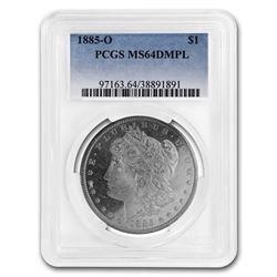 1885-O Morgan Dollar MS-64 DMPL PCGS