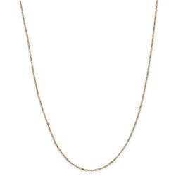 14k 1.25 mm Flat Figaro Chain Necklace - 16 in.