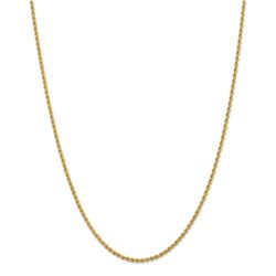 14k Yellow Gold 2.25 mm Regular Rope Chain - 26 in.