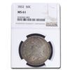 Image 1 : 1832 Capped Bust Half Dollar MS-61 NGC (Small Letters)