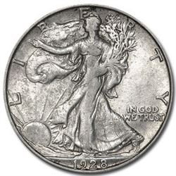 1928-S Walking Liberty Half Dollar AU