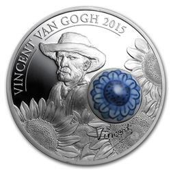 2015 Cook Islands Silver Royal Delft„¢ 125th Ann. Vincent van Gogh