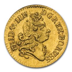 1716 German States Prussia Gold 1/4 Ducat MS-66 PCGS