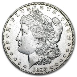 1893-CC Morgan Dollar AU