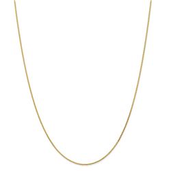 14k Gold 1.0 mm Diamond-cut Wheat Chain Necklace - 20 in.