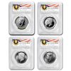 Image 1 : 2014 4-Coin 50th Anniv Kennedy 1/2 Dollar Set SP/PF-70 PCGS (FS)
