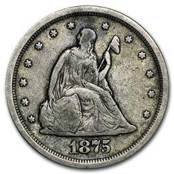 1875-S Twenty Cent Piece VF