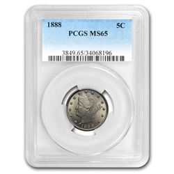 1888 Liberty V Nickel MS-65 PCGS