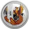 Image 1 : 2013 Tuvalu 1 oz Silver Mythical Creatures Phoenix Proof