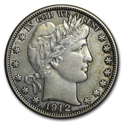 1912-D Barber Half Dollar VF