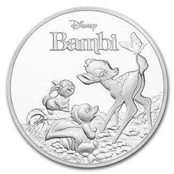 2017 Niue 1 oz Silver $2 Disney Bambi 75th Anniversary