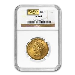 $10 Liberty Gold Eagle MS-65 NGC (Random)