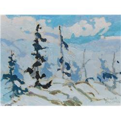 John Richards Canadian Snowy Landscape