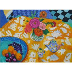 Mary Pavey Canadian Oil Little Teapot