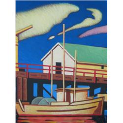 La Fave Canadian Acrylic Boat at Wharf