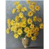 Image 1 : E. Rouviere French Oil Yellow Daisies