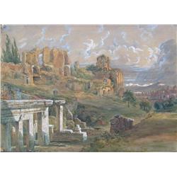 19th C. French w/c Palais des Cesars