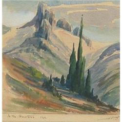 H. Mabel Bain FCA (Canadian, 1880-c.1965) In the Mountains, B.C.