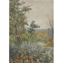 George Robert Bruenech ARCA, OSA (Canadian, 1851-1916) Forest Edge