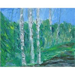 Nathan Letovsky (Canadian, 1925- ) Birch Forest