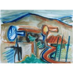 Peter Paul Ochs (Canadian, 1931-1994) Farm Landscape