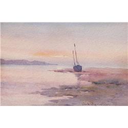 Claude Hamilton Rowbotham (1864-1949) Starcross Marshes, South Devon, England