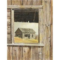 Victor Santos (Canadian, 1934-2003) Derelict Cabin