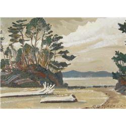 Robert Eveleigh (Buzz) Walker (Canadian, 20th Century) Vargos Island from Tonquin Park