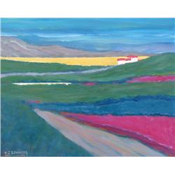 David J. Edwards (Canadian, 1944 - ) Farm Road