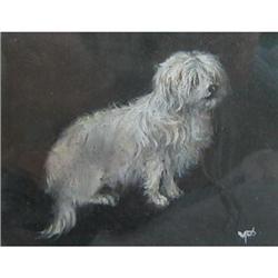 Canadian Oil Portrait of dog