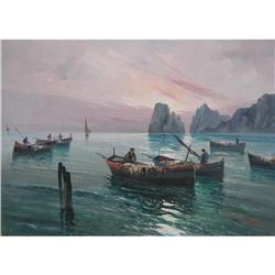 Galli Italian Oil Coastal Fishing